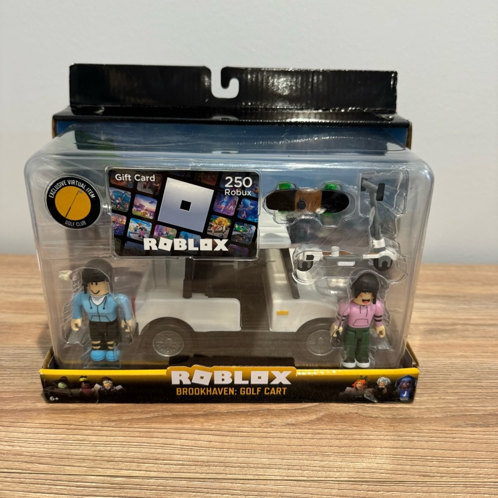 New Roblox Celebrity Collection Brookhaven Golf Cart Play Vehicle Gift Card Toy